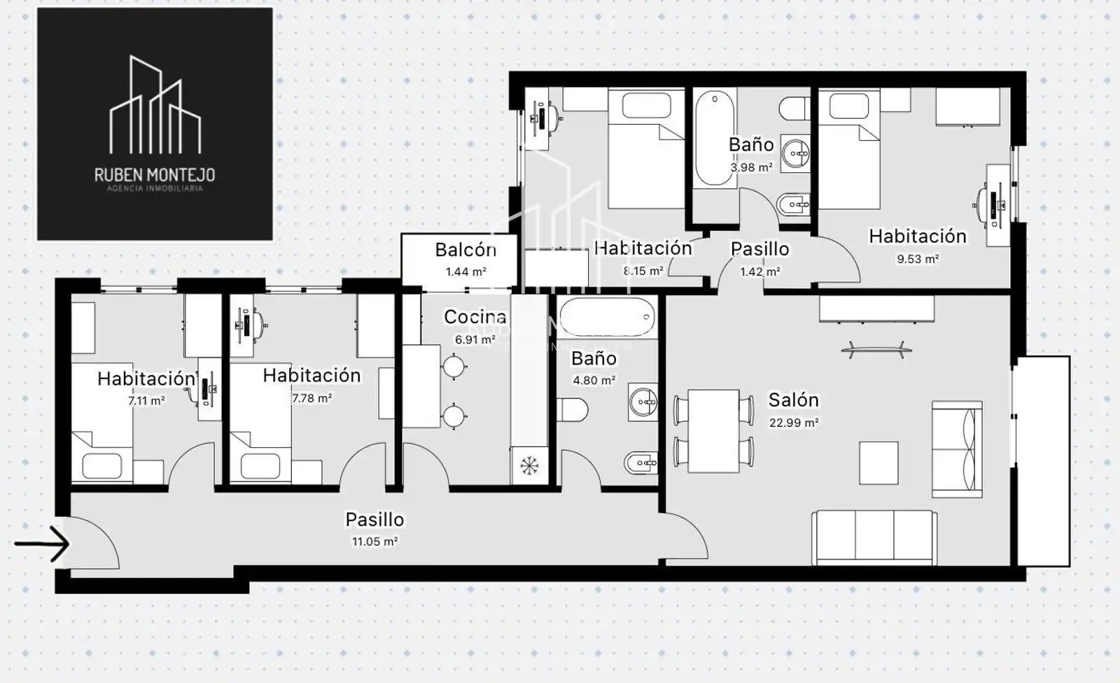 Wohnung zur Miete in Salamanca mit Heizung, Parkett und Terrasse