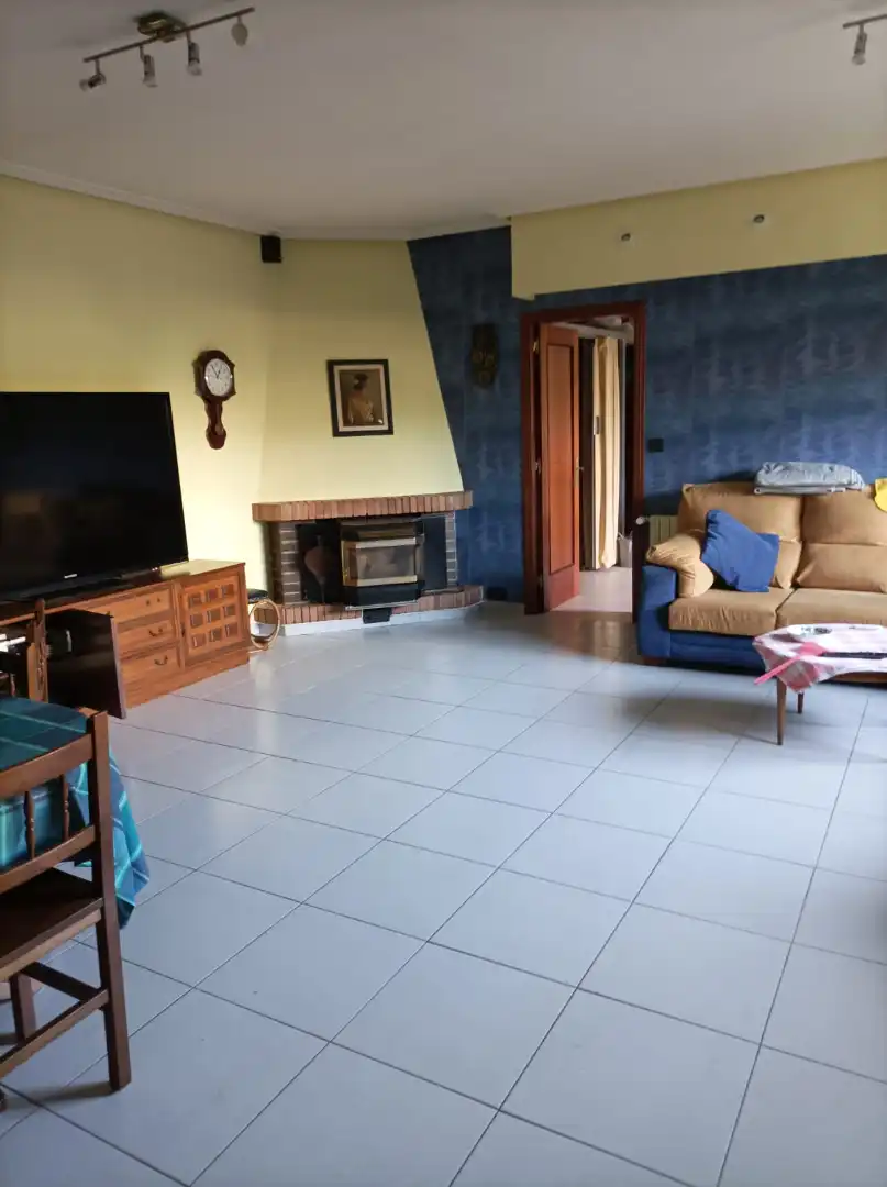 Sala de estar de Casa o chalet en venta en San Cibrao das Viñas con Jardín privado, Terraza y Amueblado