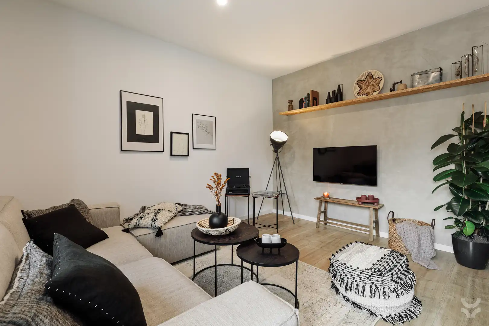 Living room of Apartments for rent in Barcelona  with Air Conditioner, Heating and Furnished