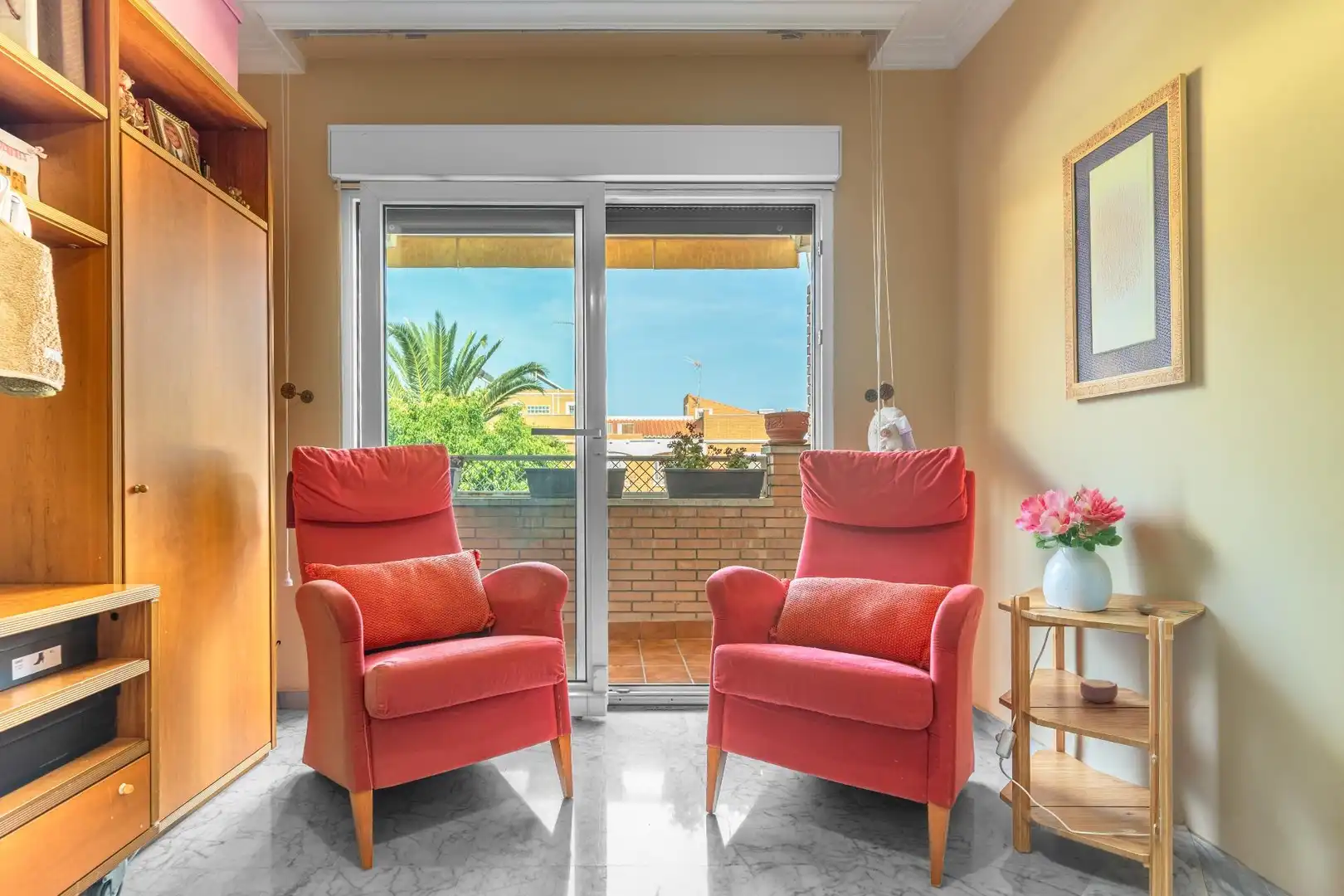 Sala d'estar de Dúplex en venda en Almería amb Aire condicionat, Calefacció i Jardí privat