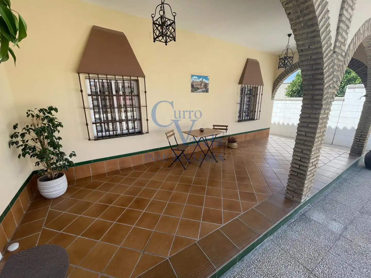 Terrace of Country homes for sale in Dos Hermanas  with Air Conditioner, Heating and Private garden