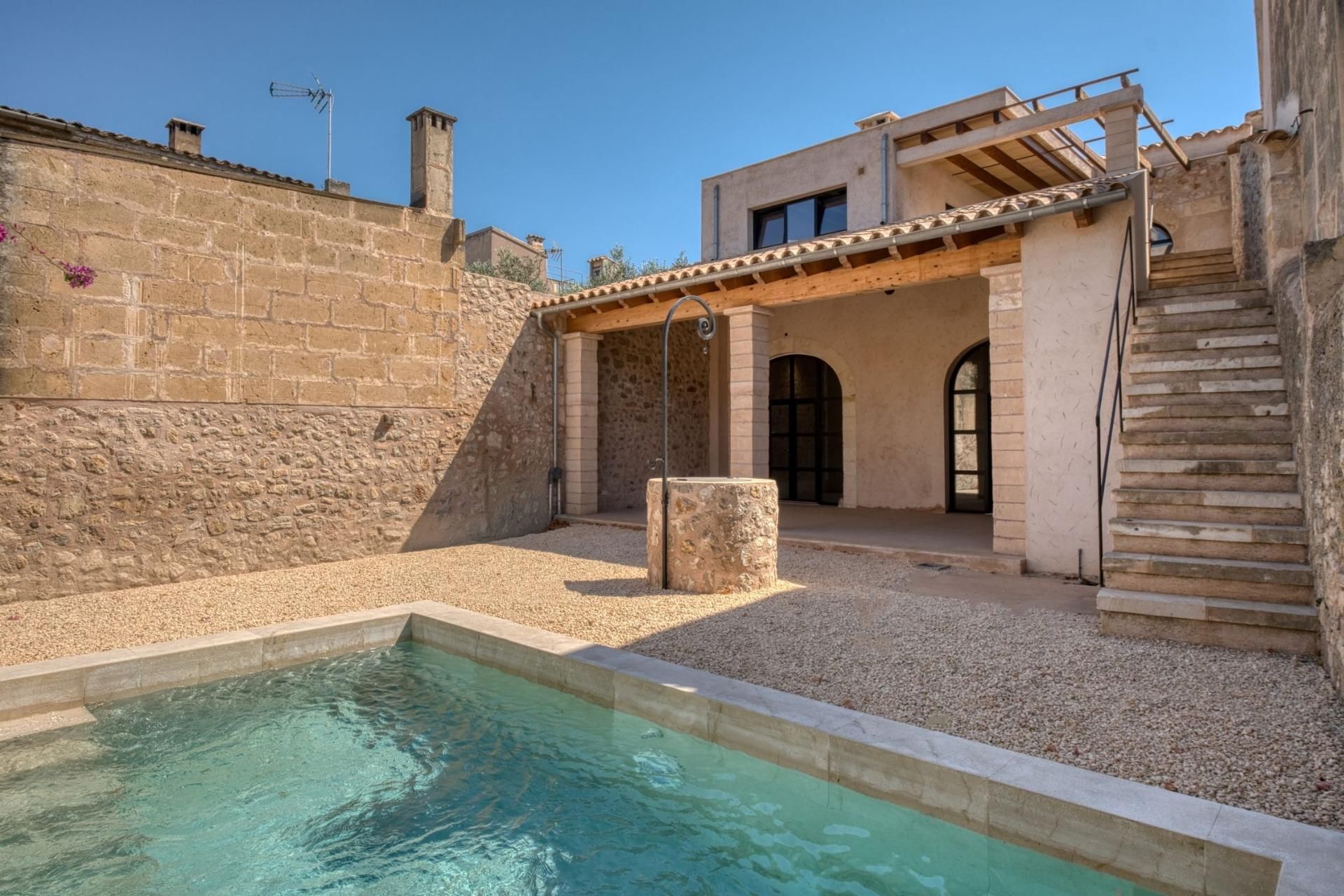 Exterior view of Single-family semi-detached for sale in Petra  with Air Conditioner, Heating and Private garden