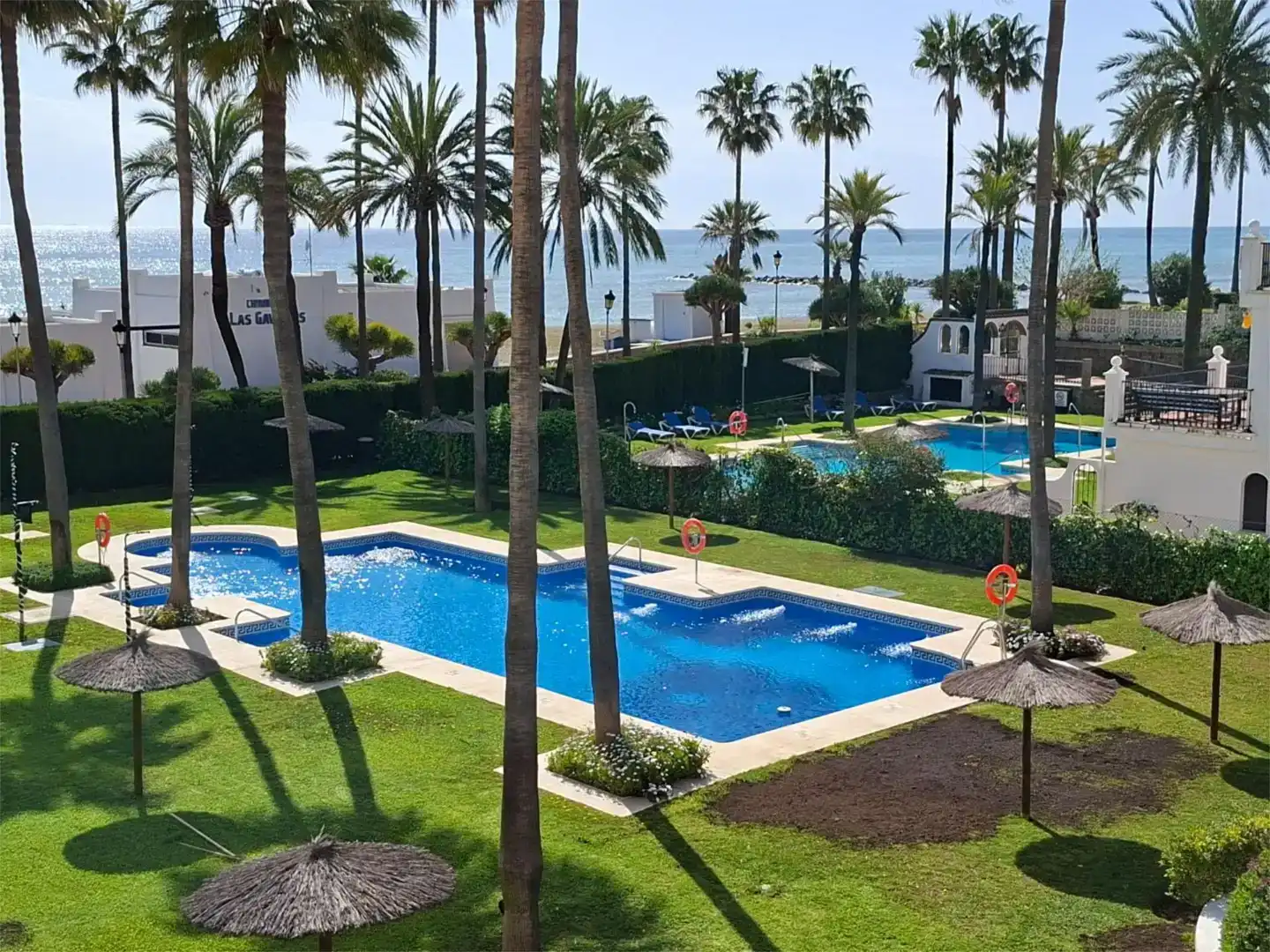 Swimming pool of Flat for sale in Manilva  with Air Conditioner and Swimming Pool