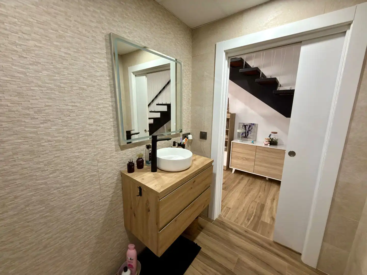 Baño de Casa o chalet en venta en Santa Margarida I Els Monjos con Aire acondicionado, Jardín privado y Terraza