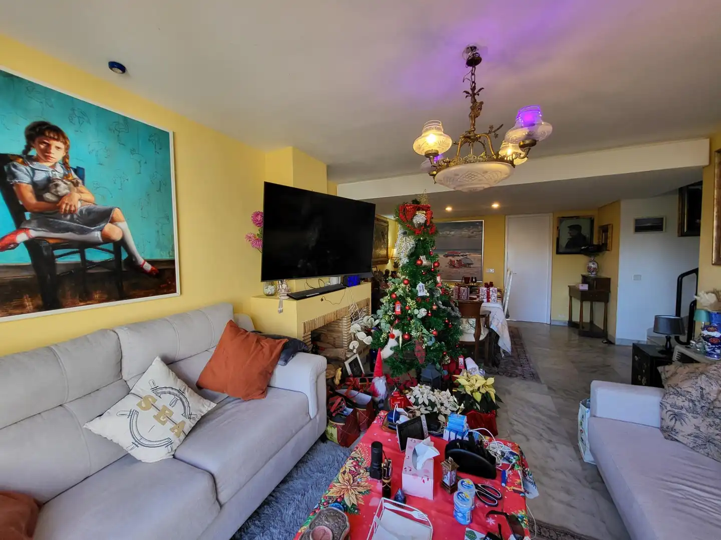 Sala de estar de Casa o chalet en venta en Estepona con Aire acondicionado, Calefacción y Terraza