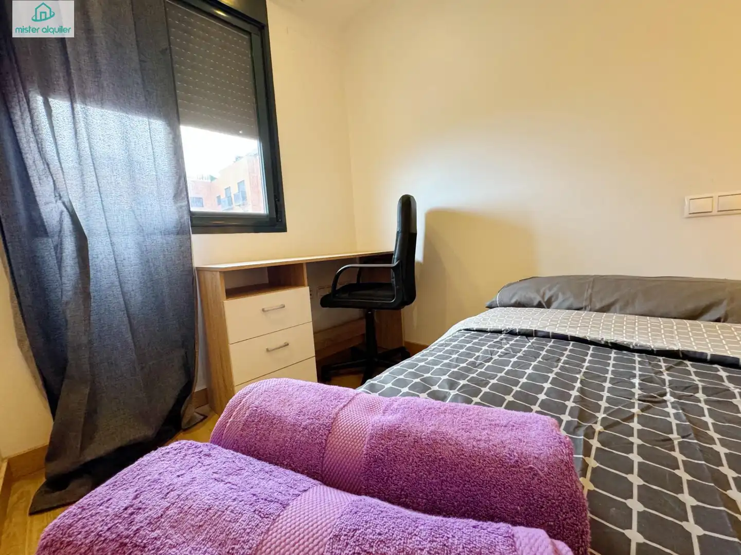 Bedroom of Apartments for rent in San Vicente del Raspeig / Sant Vicent del Raspeig  with Air Conditioner, Private garden and Terrace