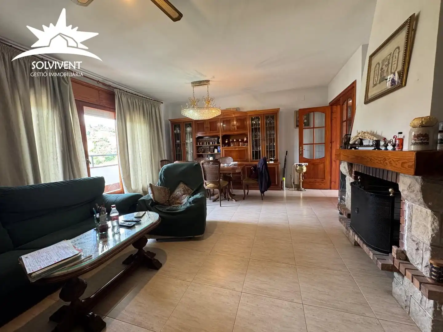 Sala de estar de Casa o chalet en venta en Cervelló con Calefacción, Jardín privado y Terraza