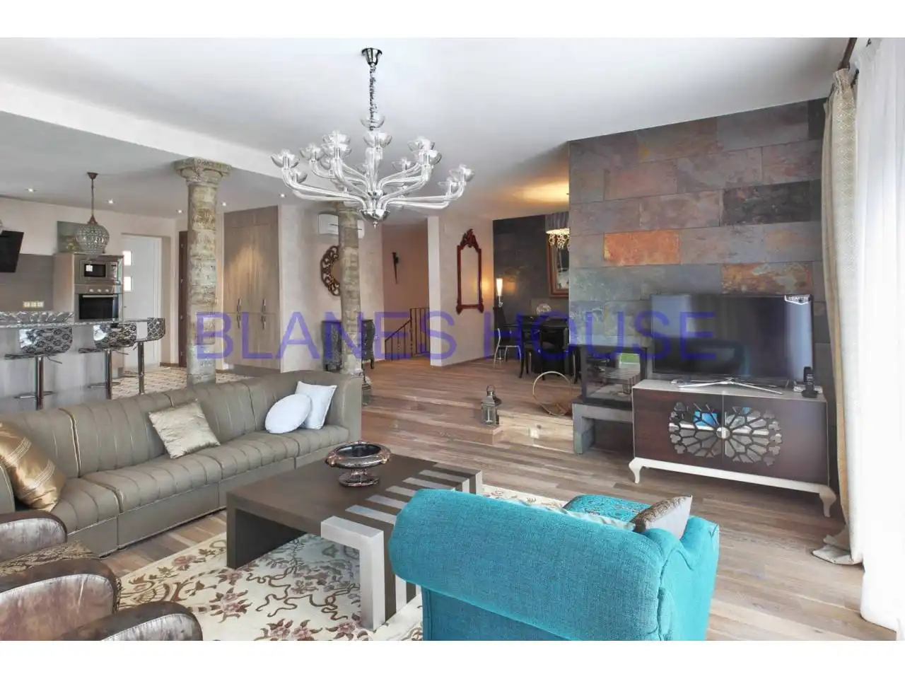 Sala de estar de Casa o chalet en venta en Blanes con Calefacción, Jardín privado y Terraza
