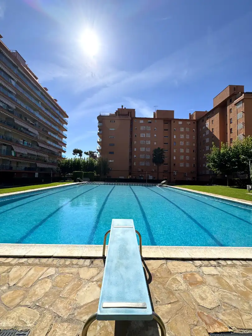 Swimming pool of Flat for sale in Santa Susanna  with Terrace, Furnished and Balcony