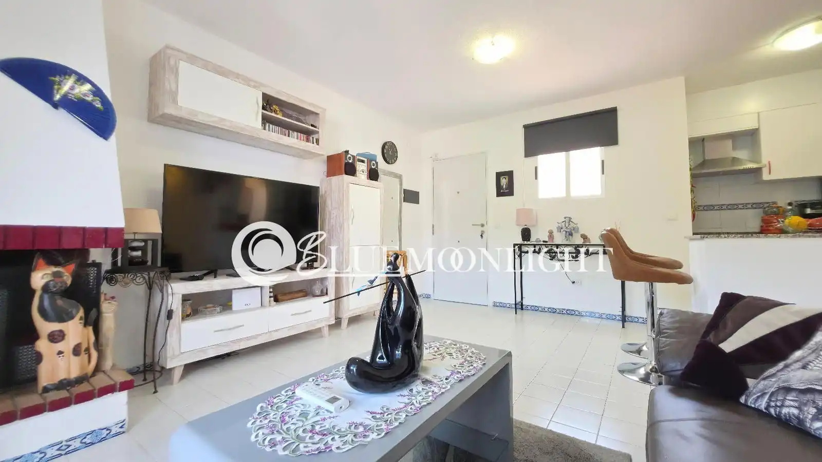 Sala d'estar de Àtic en venda en Peñíscola / Peníscola amb Aire condicionat, Calefacció i Terrassa