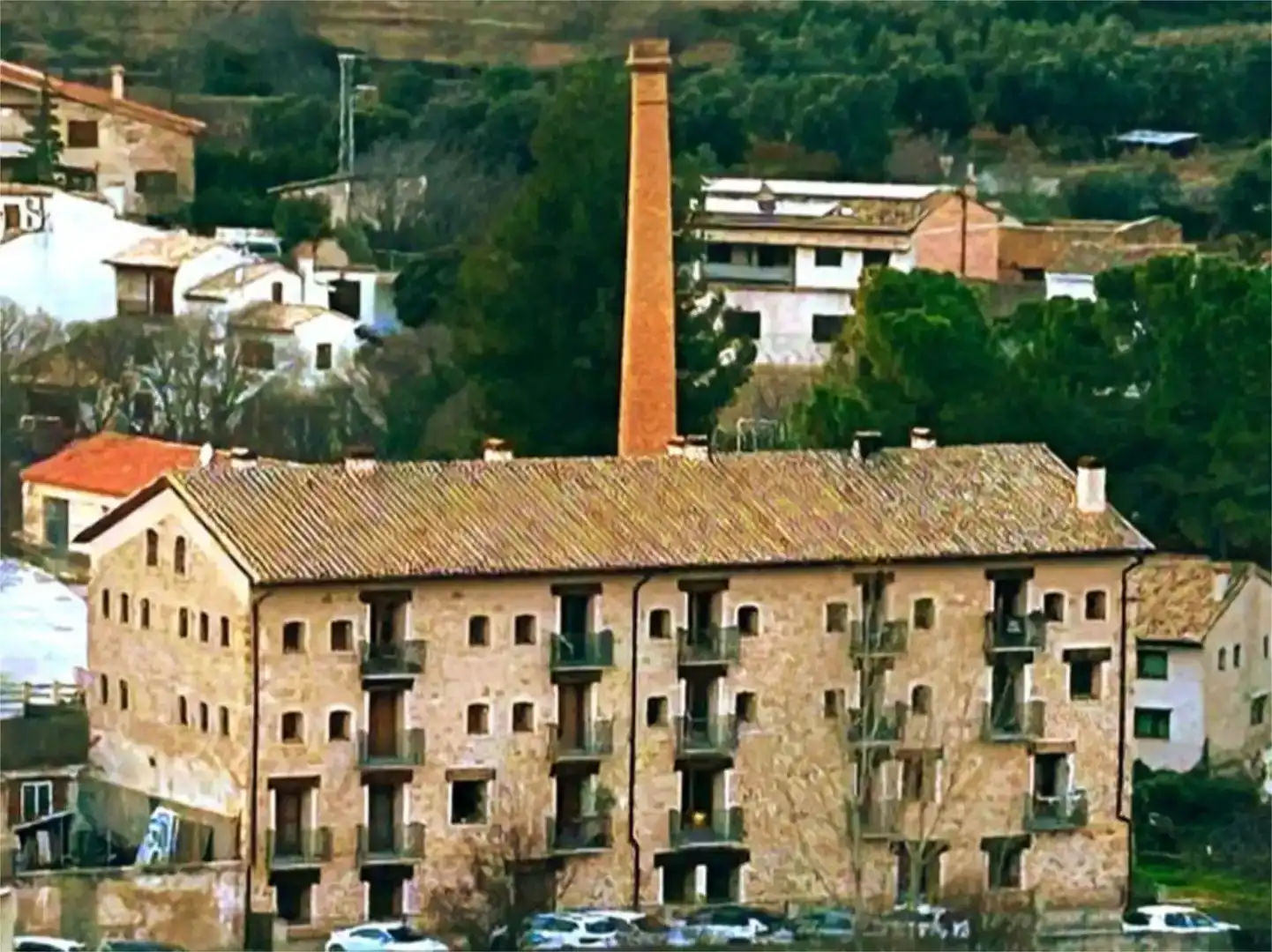 Vista exterior de Piso en venta en Beceite con Parquet, Amueblado y Balcón