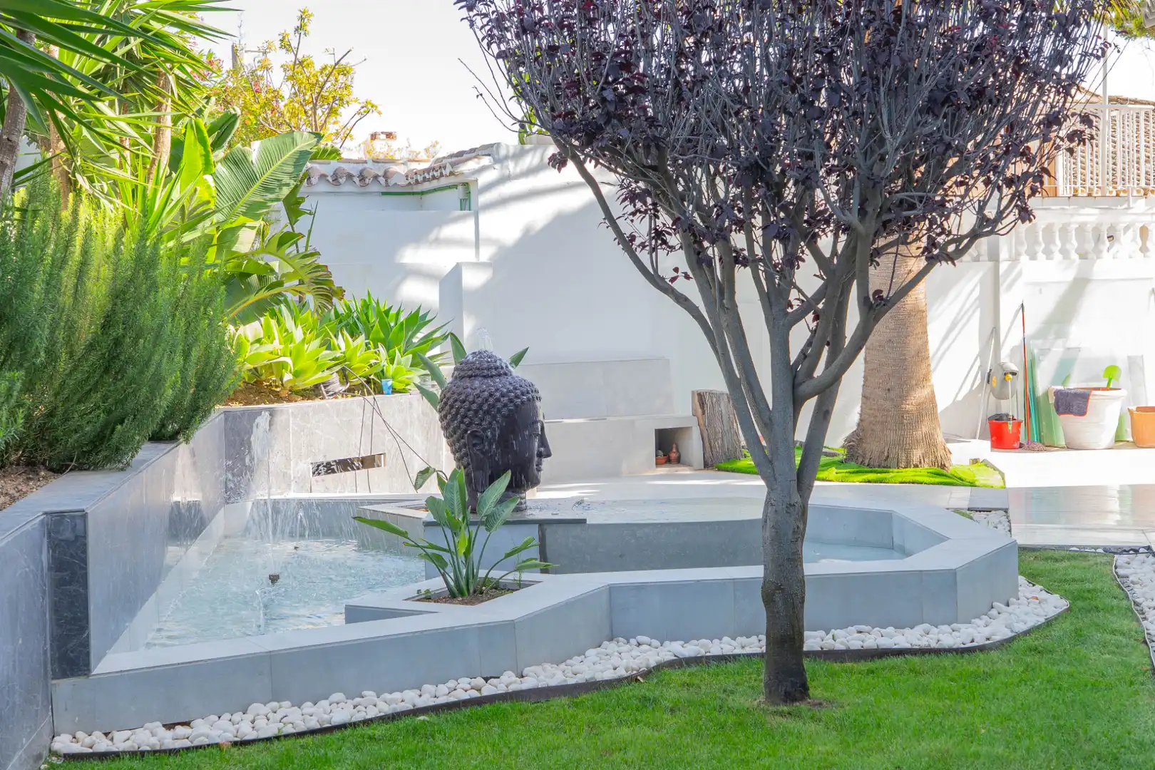 Jardí de Casa o xalet en venda en Benalmádena amb Aire condicionat, Calefacció i Jardí privat