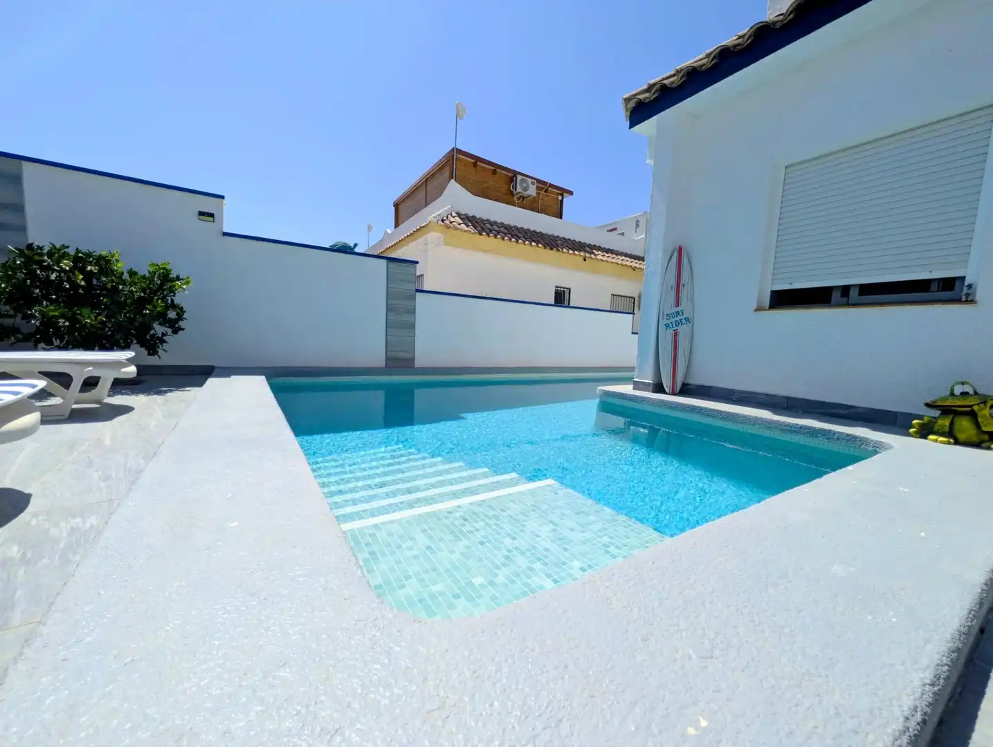 Piscina de Casa adosada en venta en Mazarrón con Aire acondicionado, Calefacción y Terraza