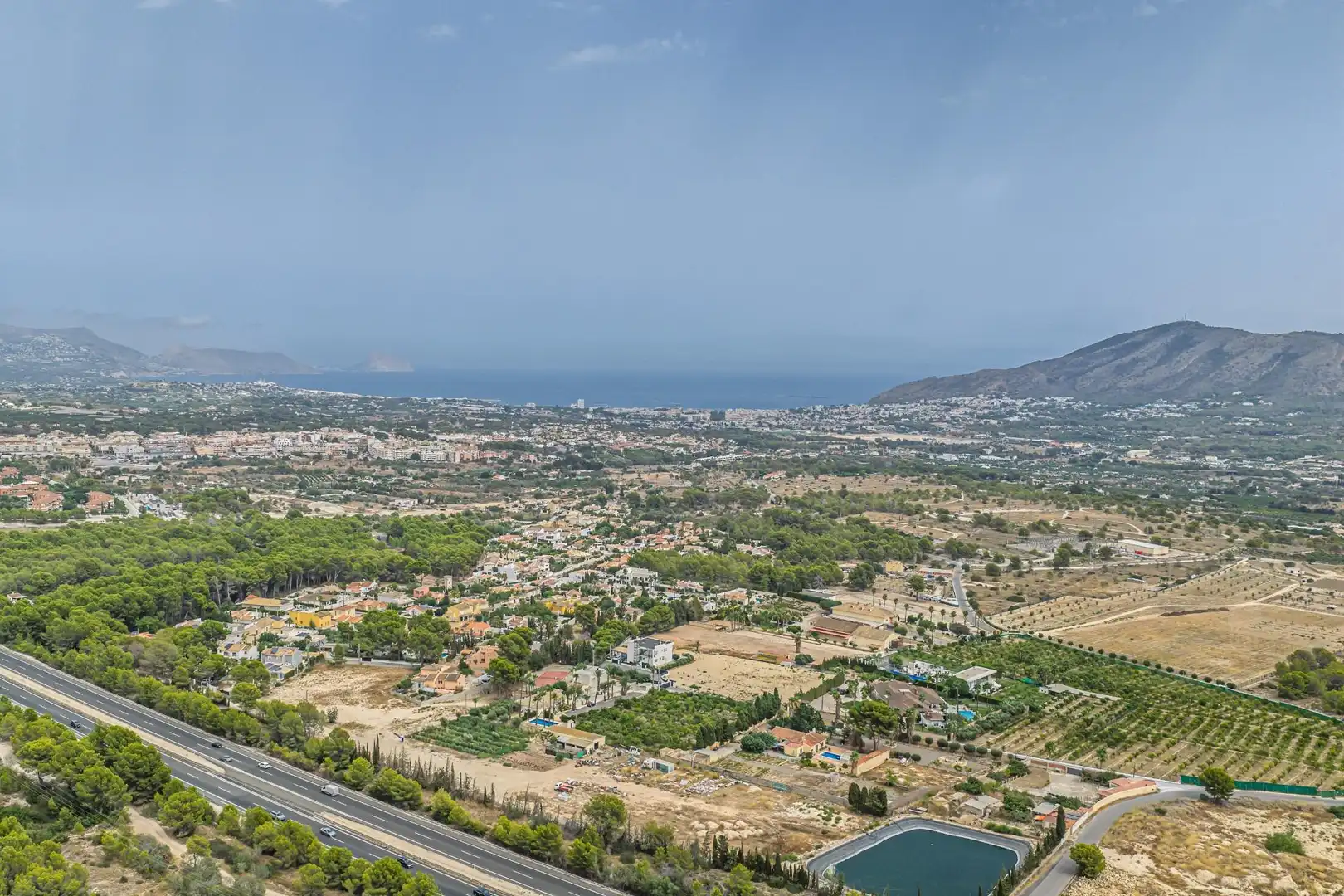 Exterior view of Detached homes for sale in La Nucia  with Air Conditioner, Heating and Private garden