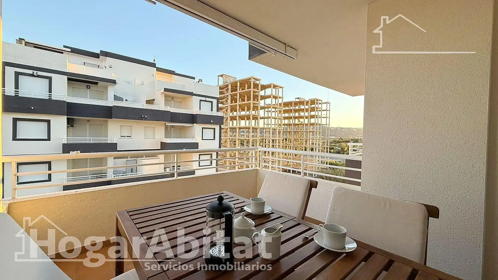 Terrace of Flat for sale in Piles  with Private garden, Terrace and Furnished
