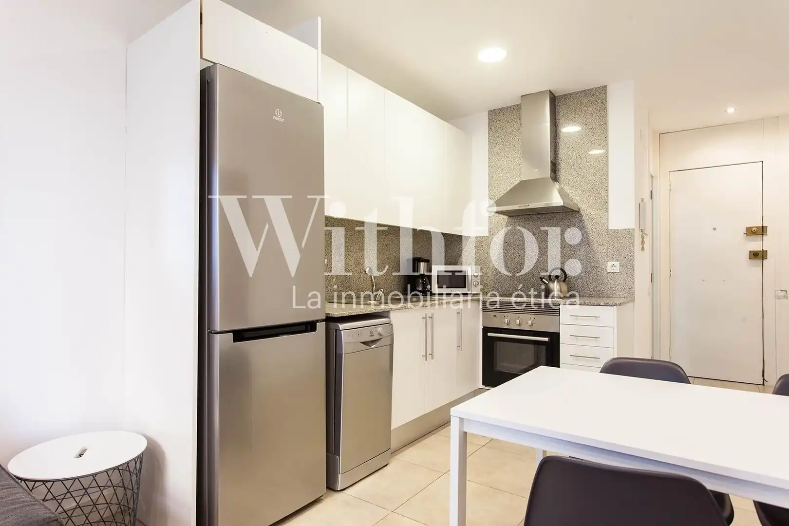 Kitchen of Flat for sale in Barcelona  with Air Conditioner, Heating and Parquet flooring