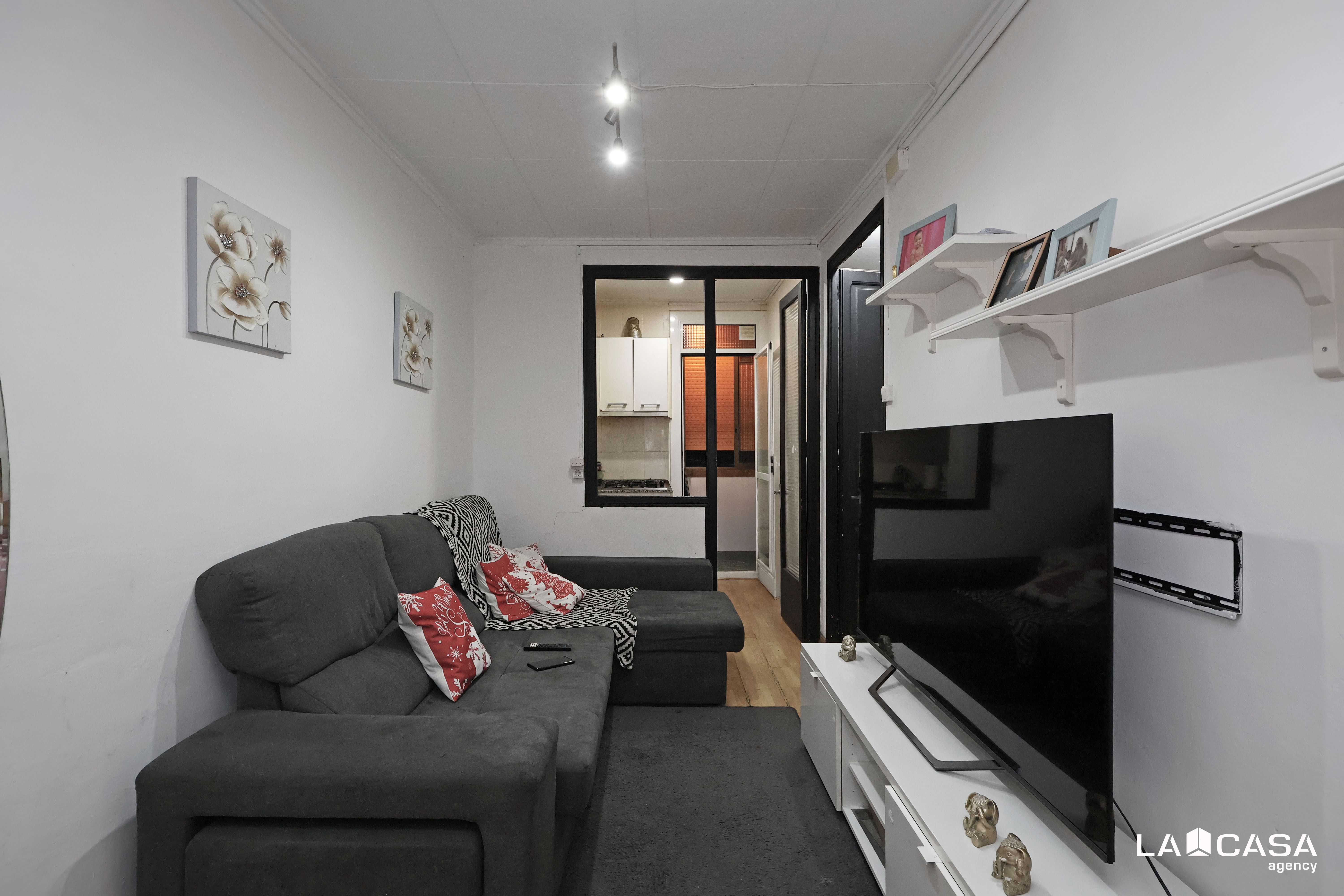 Sala de estar de Piso en venta en L'Hospitalet de Llobregat