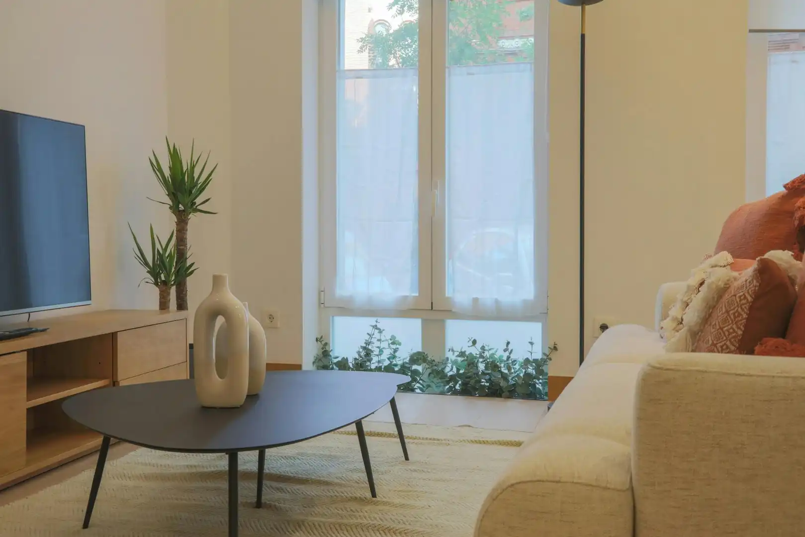 Sala de estar de Piso de alquiler en Madrid con Aire acondicionado y Lavadora