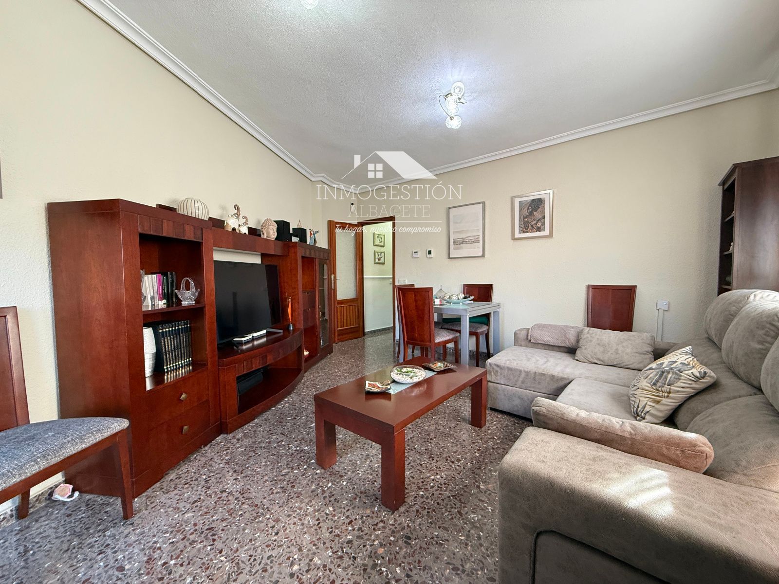 Living room of Flat for sale in  Albacete Capital  with Air Conditioner, Heating and Terrace