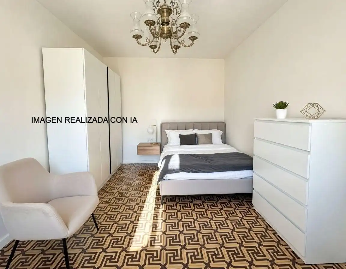 Schlafzimmer von Wohnung zum Verkauf in Tudela mit Klimaanlage, Heizung und Terrasse