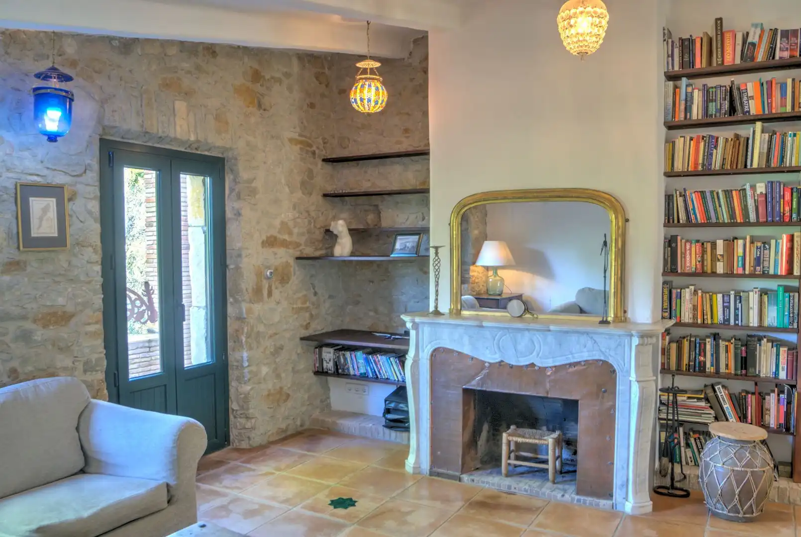 Sala d'estar de Finca rústica en venda en Madremanya amb Calefacció, Jardí privat i Piscina
