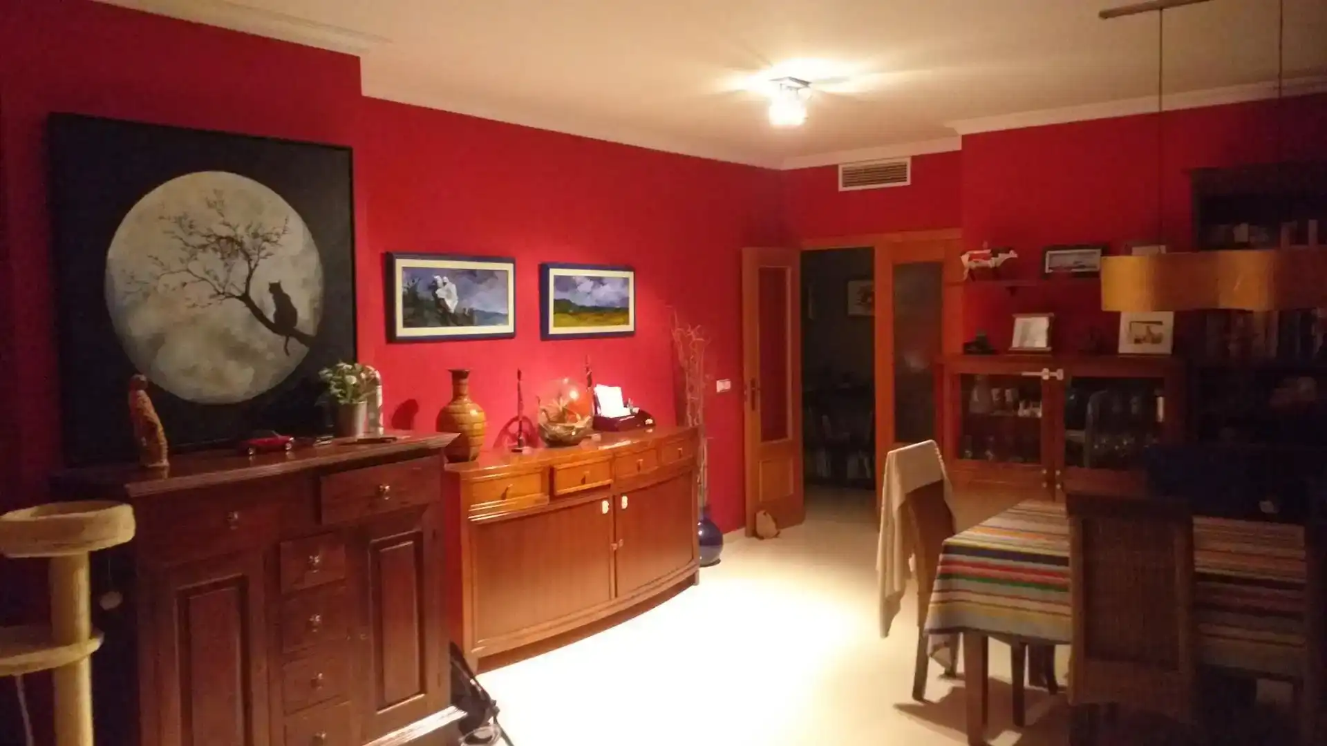 Dining room of Flat for rent in Benidorm  with Air Conditioner, Private garden and Swimming Pool