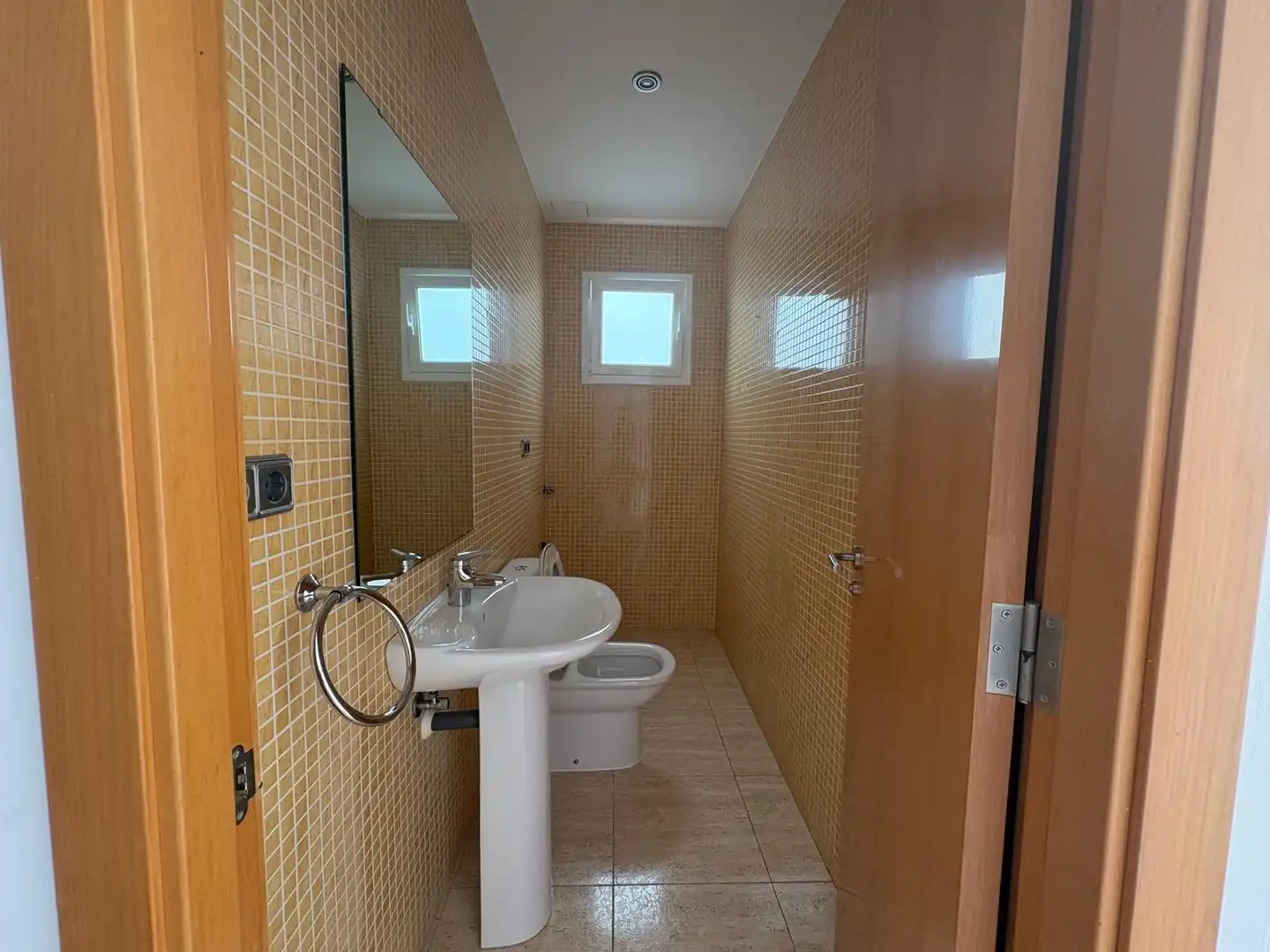 Badezimmer von Dachboden zum Verkauf in Igualada mit Klimaanlage und Terrasse