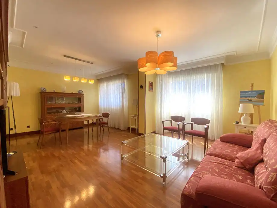 Sala d'estar de Pis en venda en Vitoria - Gasteiz amb Calefacció, Parquet i Terrassa