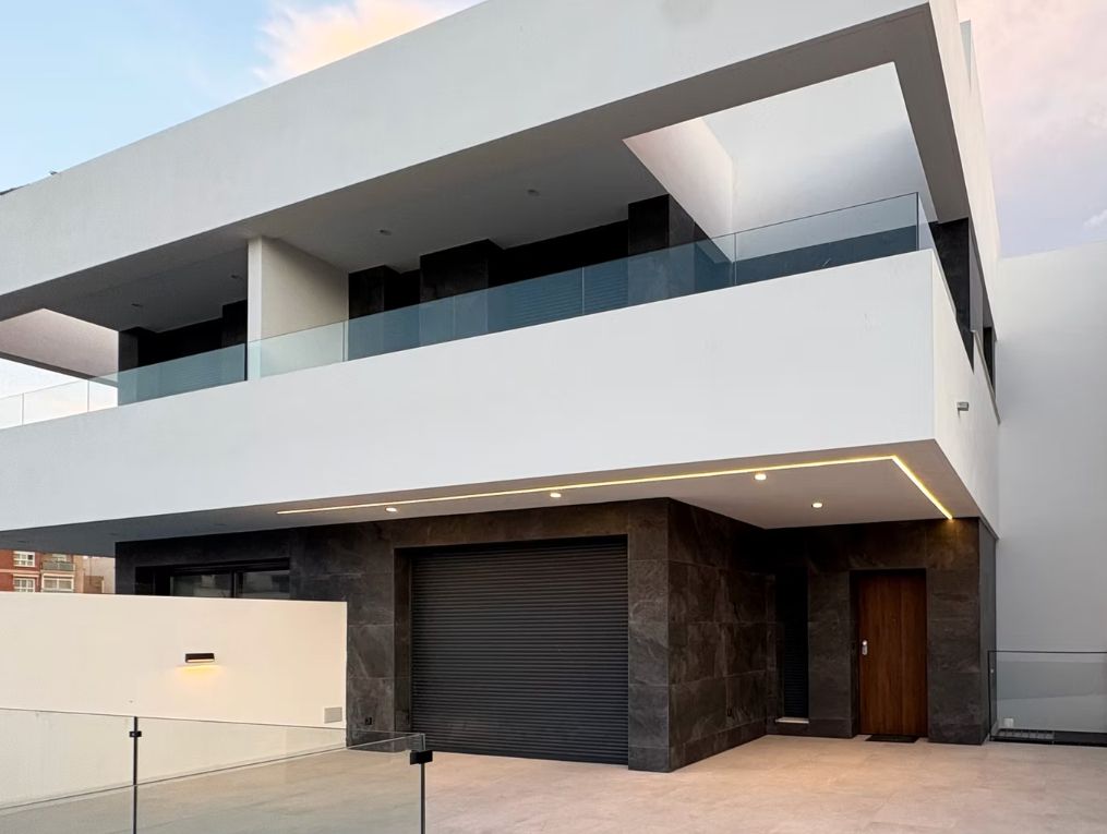 Exterior view of Single-family semi-detached for sale in Águilas  with Private garden, Terrace and Swimming Pool