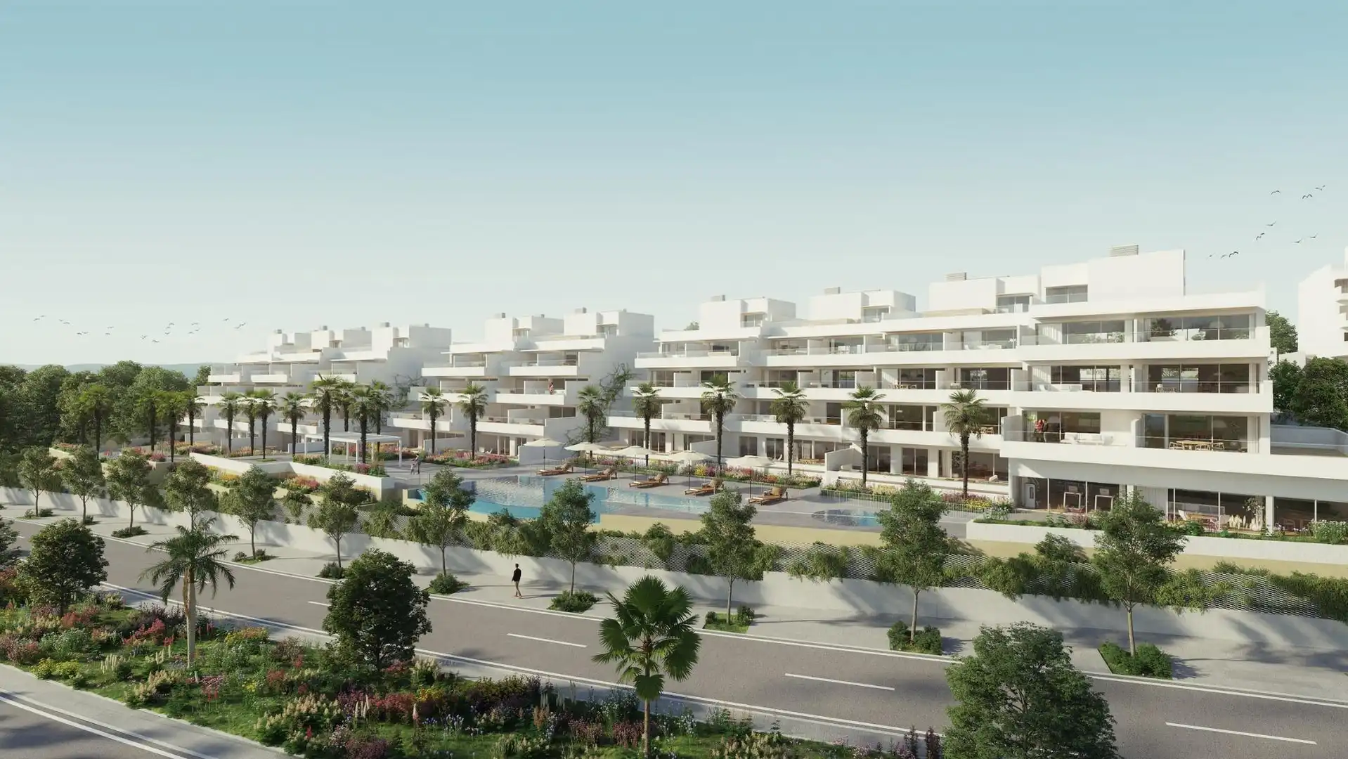 Vista exterior de Ático en venta en Estepona con Aire acondicionado, Calefacción y Terraza