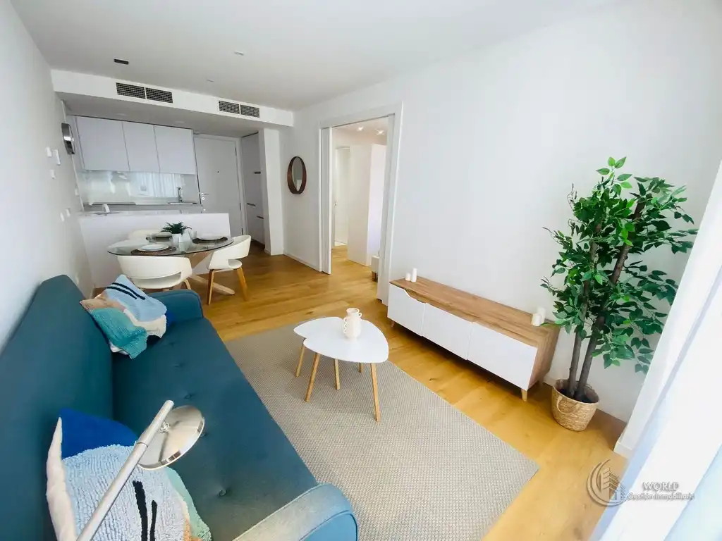 Sala de estar de Piso de alquiler en Madrid con Aire acondicionado, Calefacción y Jardín privado