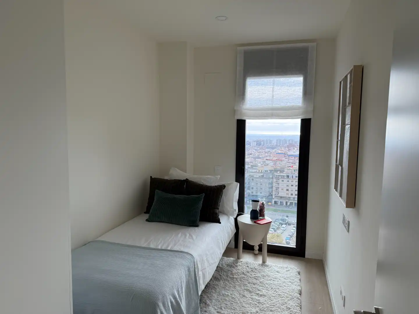 Schlafzimmer von Wohnung zur Miete in Esplugues de Llobregat mit Klimaanlage, Heizung und Terrasse