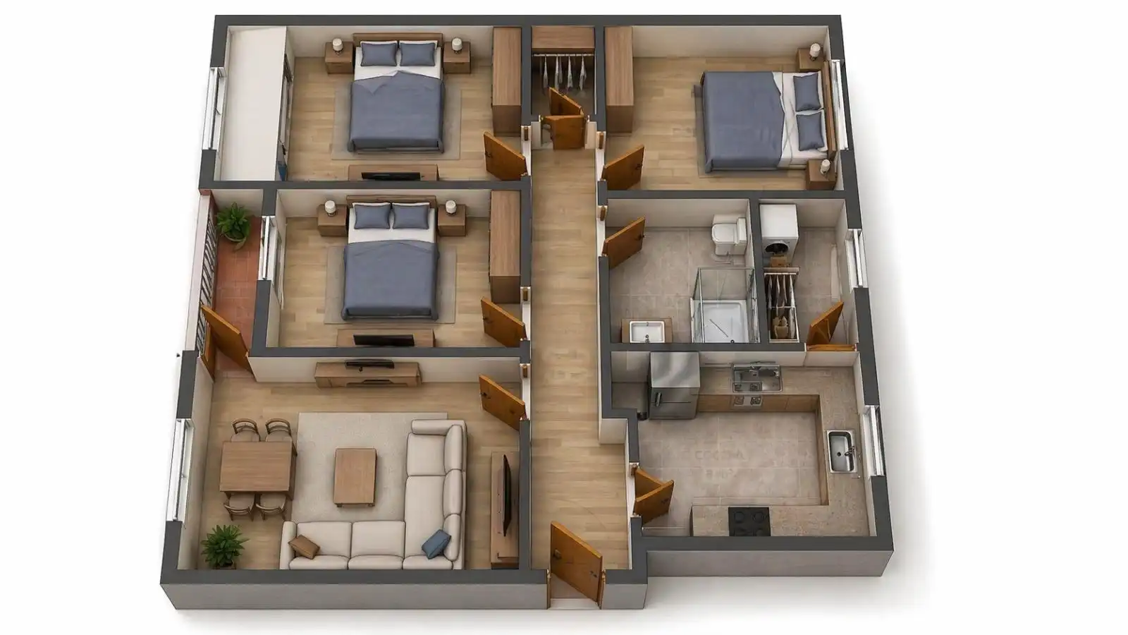 Wohnung zum Verkauf in Collado Villalba mit Klimaanlage, Heizung und Terrasse
