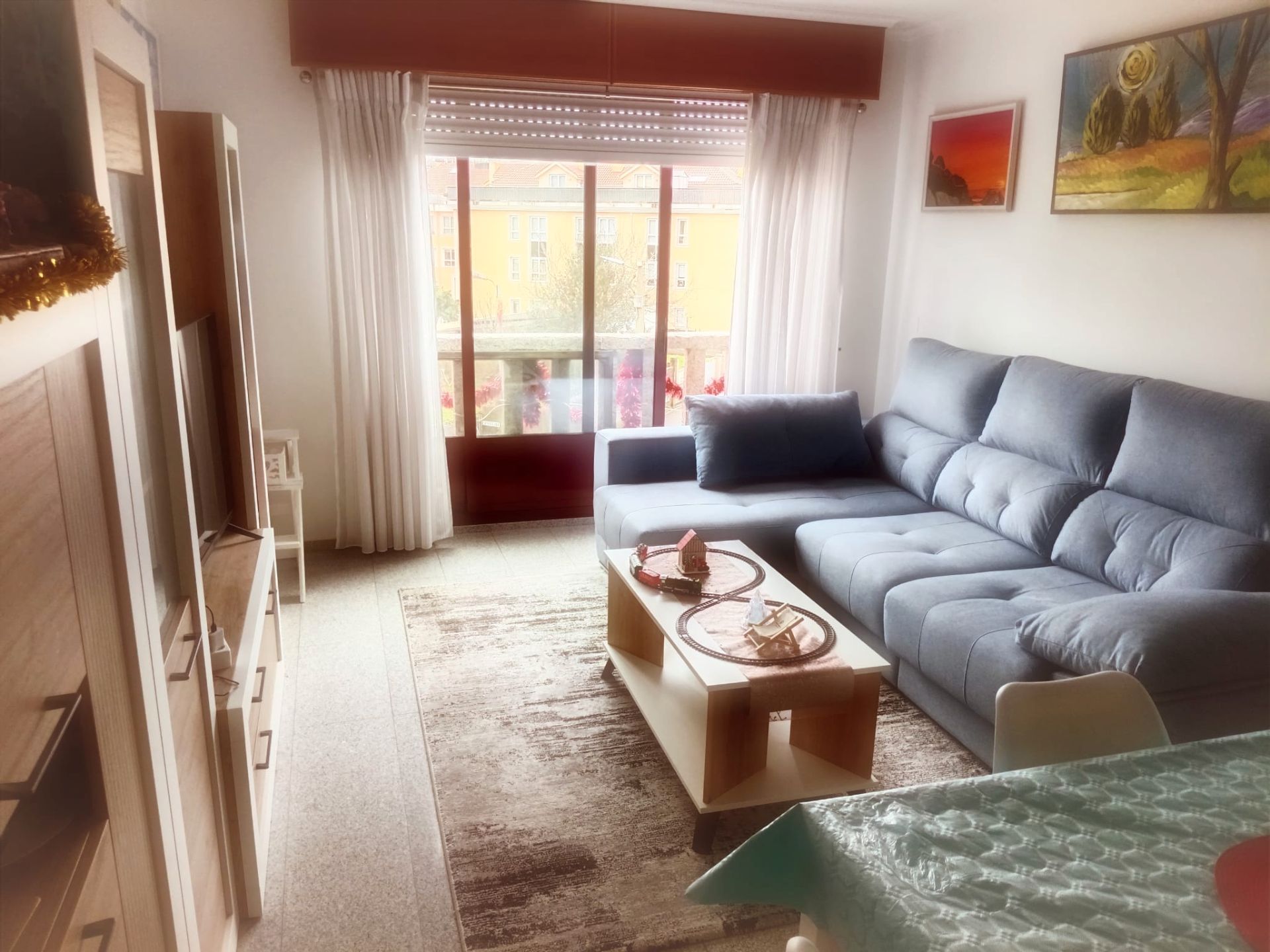Living room of Flat for sale in Ares  with Terrace and Furnished