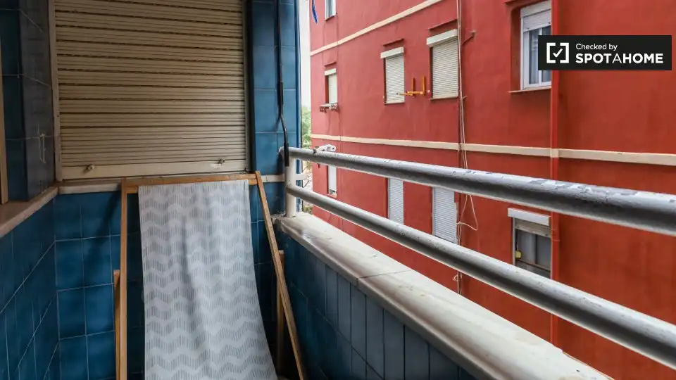 Terraza de Piso de alquiler en Valencia con Aire acondicionado, Calefacción y Amueblado