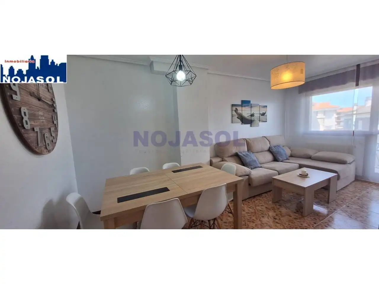 Wohnzimmer von Wohnung zur Miete in Noja mit Heizung, Terrasse und Möbliert