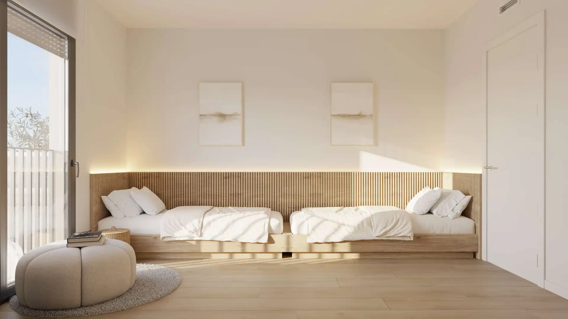 Schlafzimmer von Wohnung zum Verkauf in Lleida mit Klimaanlage, Heizung und Parkett