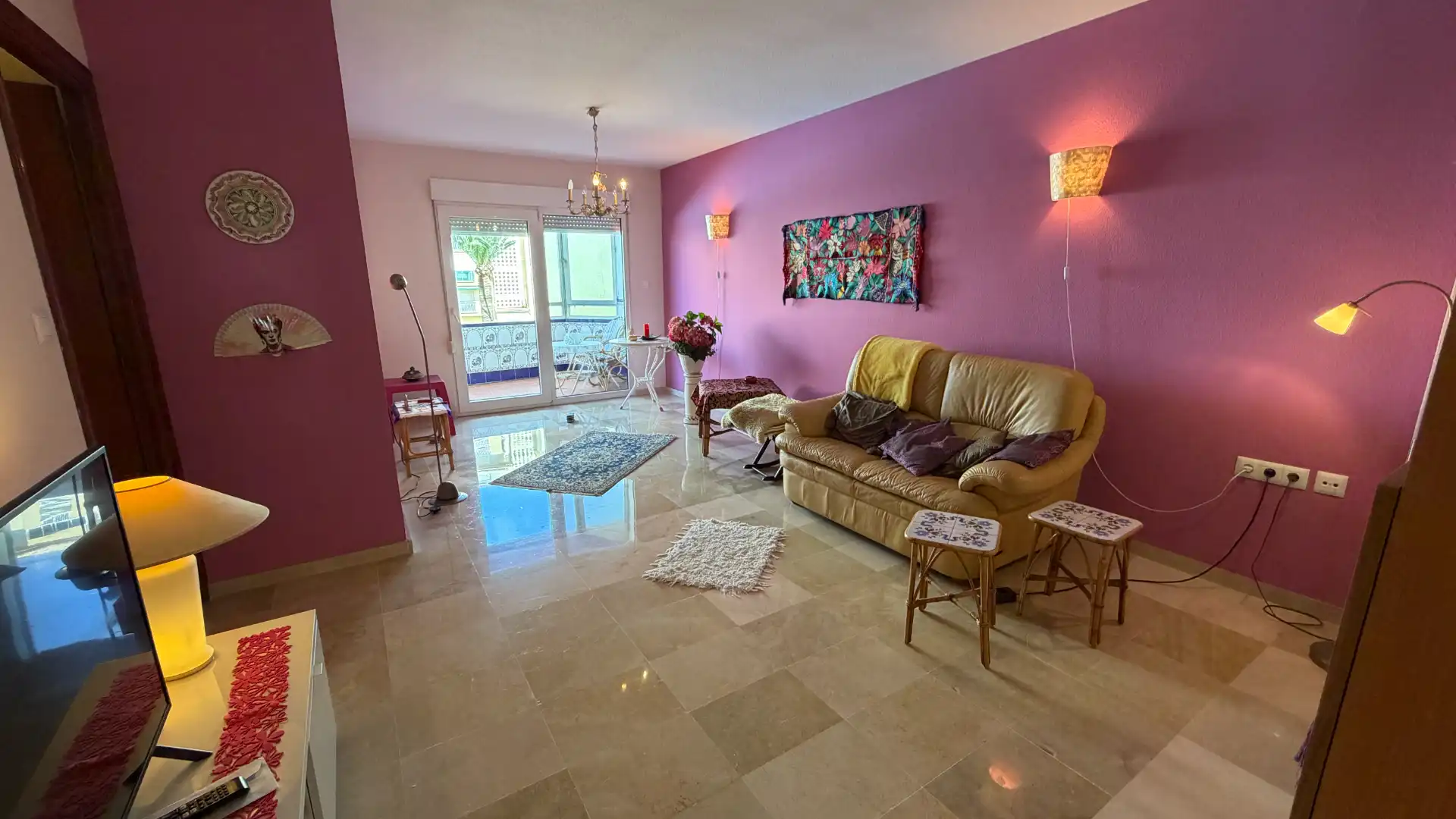 Wohnzimmer von Wohnung zum Verkauf in Torrox mit Terrasse, Möbliert und Gemeinschaftspool