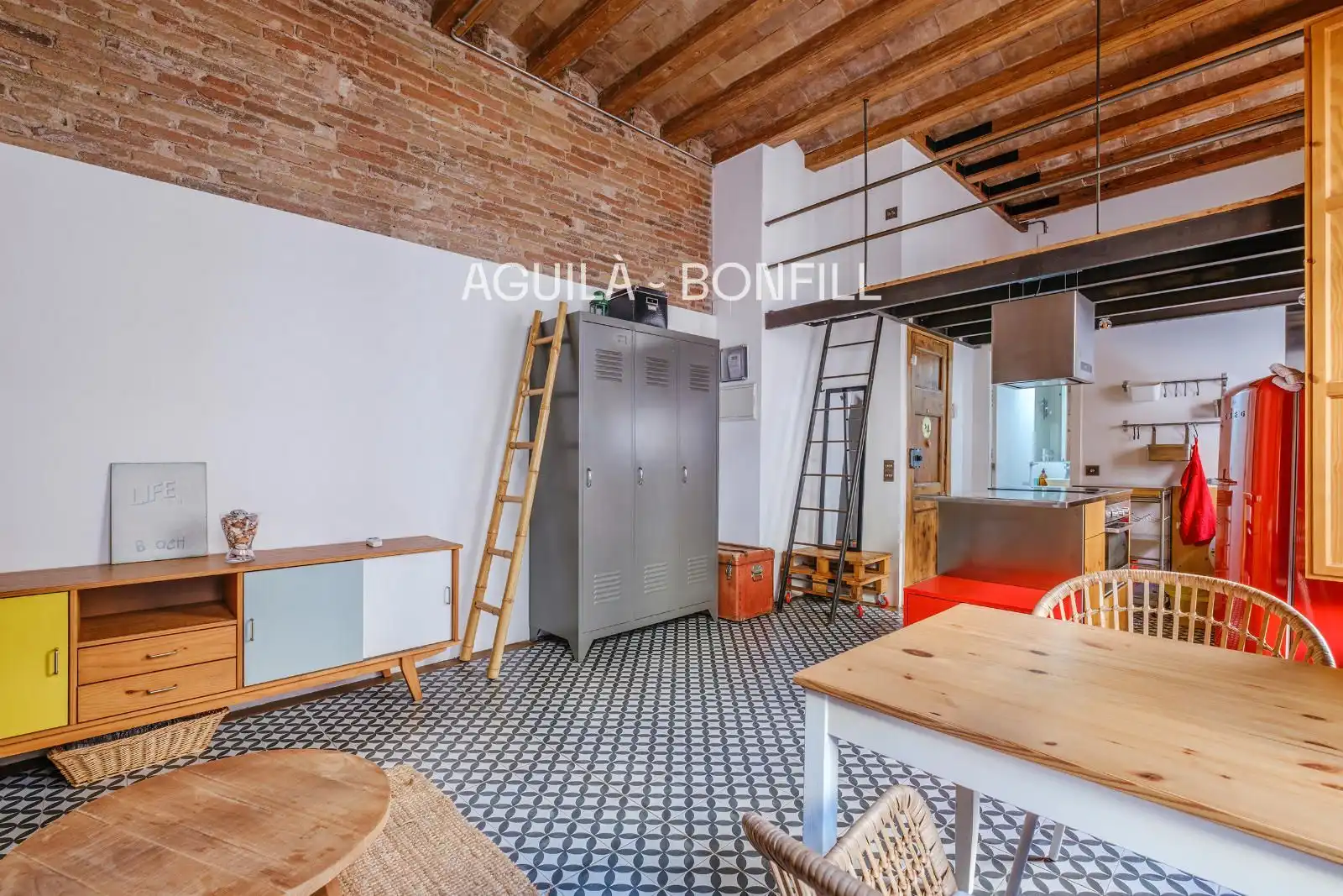 Kitchen of Flat for sale in Barcelona  with Terrace, Balcony and Alarm