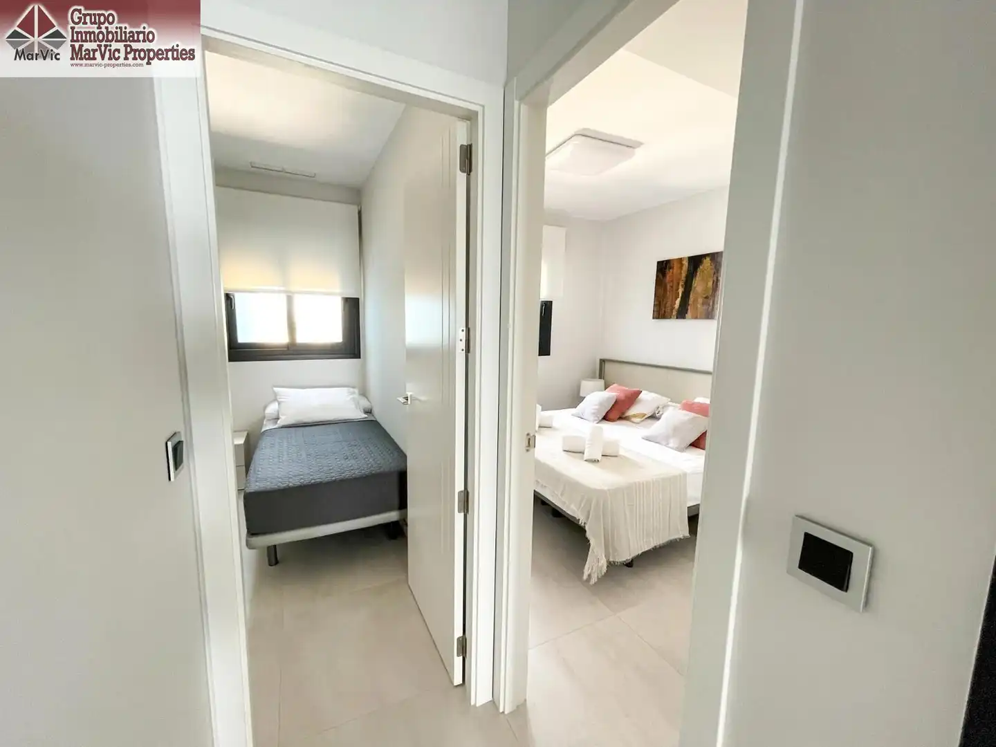 Schlafzimmer von Wohnung zum Verkauf in Benidorm mit Terrasse, Möbliert und Gemeinschaftspool