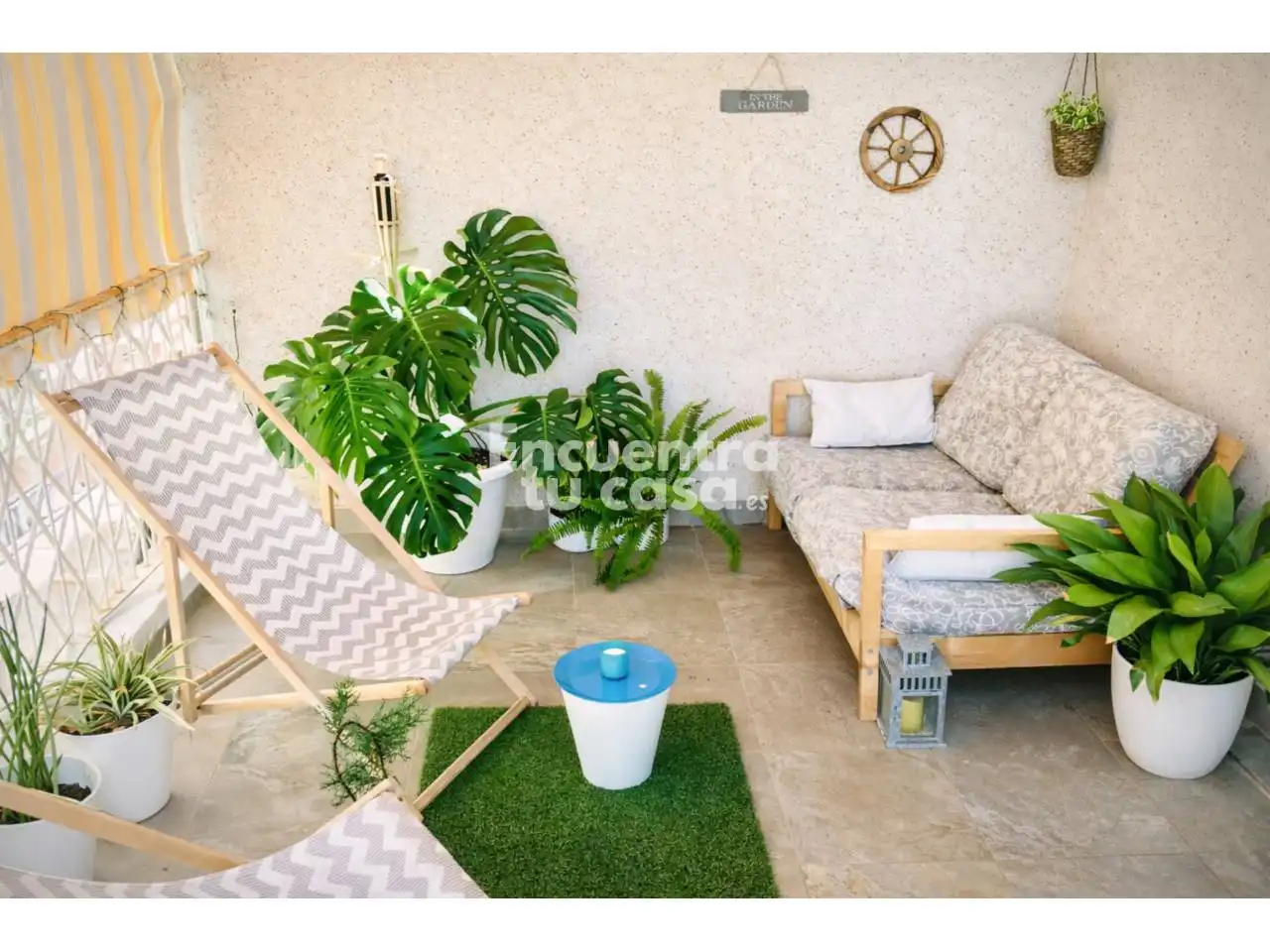 Terrasse von Dachboden zum Verkauf in Alicante / Alacant mit Klimaanlage, Parkett und Terrasse