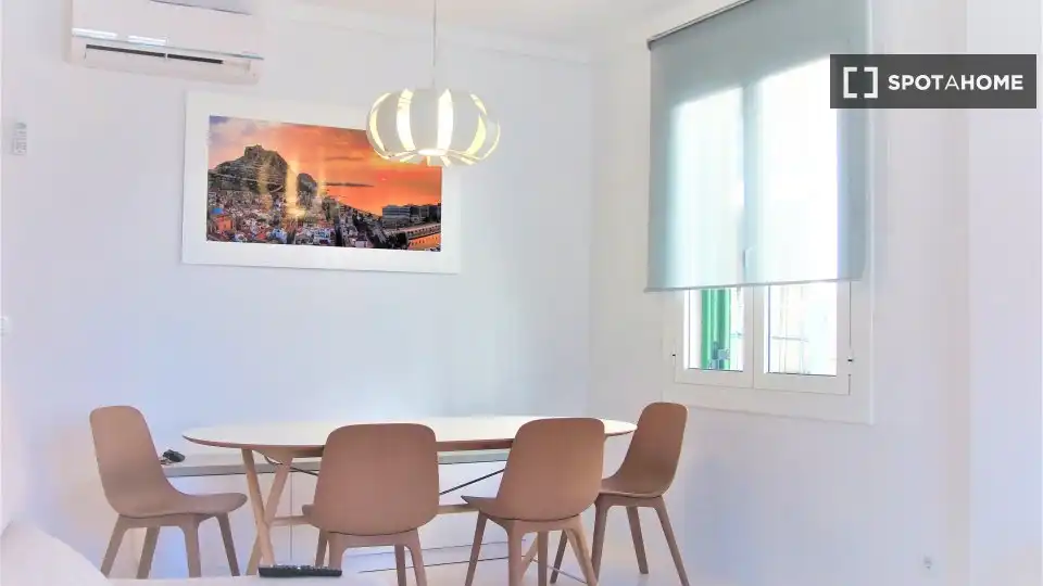Dining room of Apartments for share in Alicante / Alacant  with Air Conditioner, Terrace and Furnished