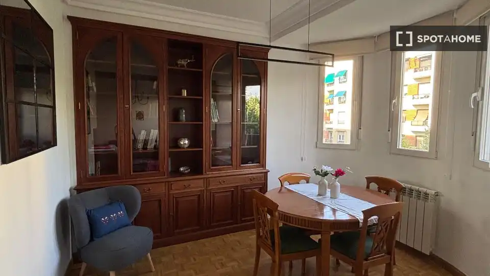 Menjador de Apartament per a compartir en Madrid amb Aire condicionat, Calefacció i Terrassa