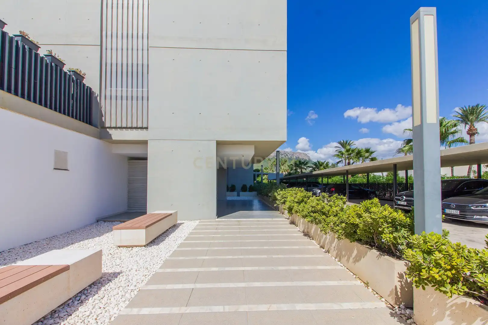 Vista exterior de Apartamento de alquiler en Calpe / Calp con Aire acondicionado, Jardín privado y Amueblado