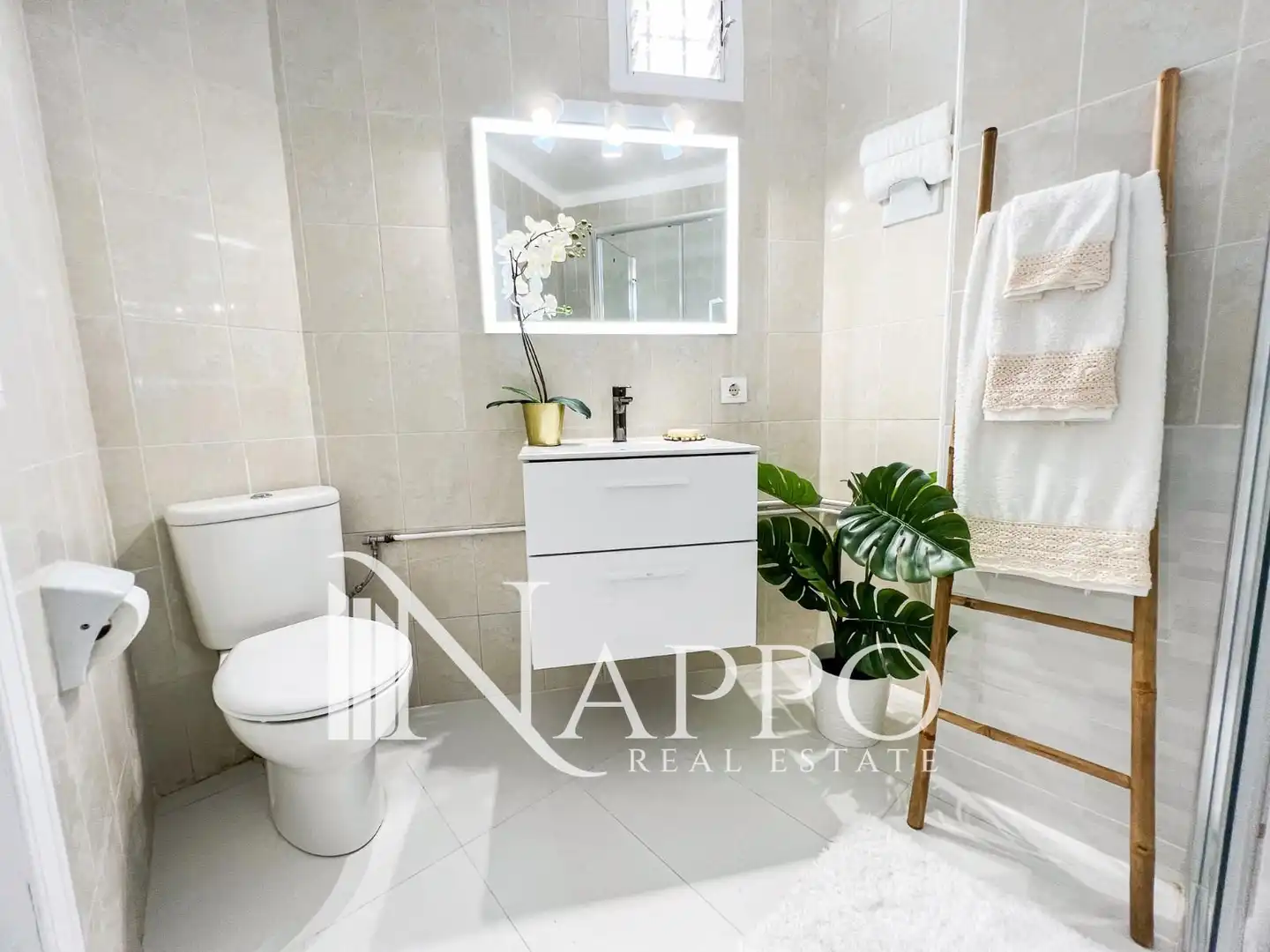 Badezimmer von Wohnung zur Miete in  Palma de Mallorca mit Klimaanlage, Heizung und Terrasse