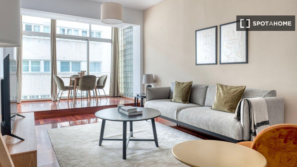 Living room of Flat to rent in  Barcelona Capital  with Air Conditioner, Heating and Furnished