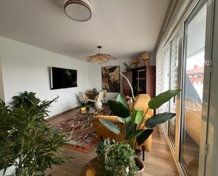 Living room of Flat to rent in Siero  with Heating, Parquet flooring and Terrace