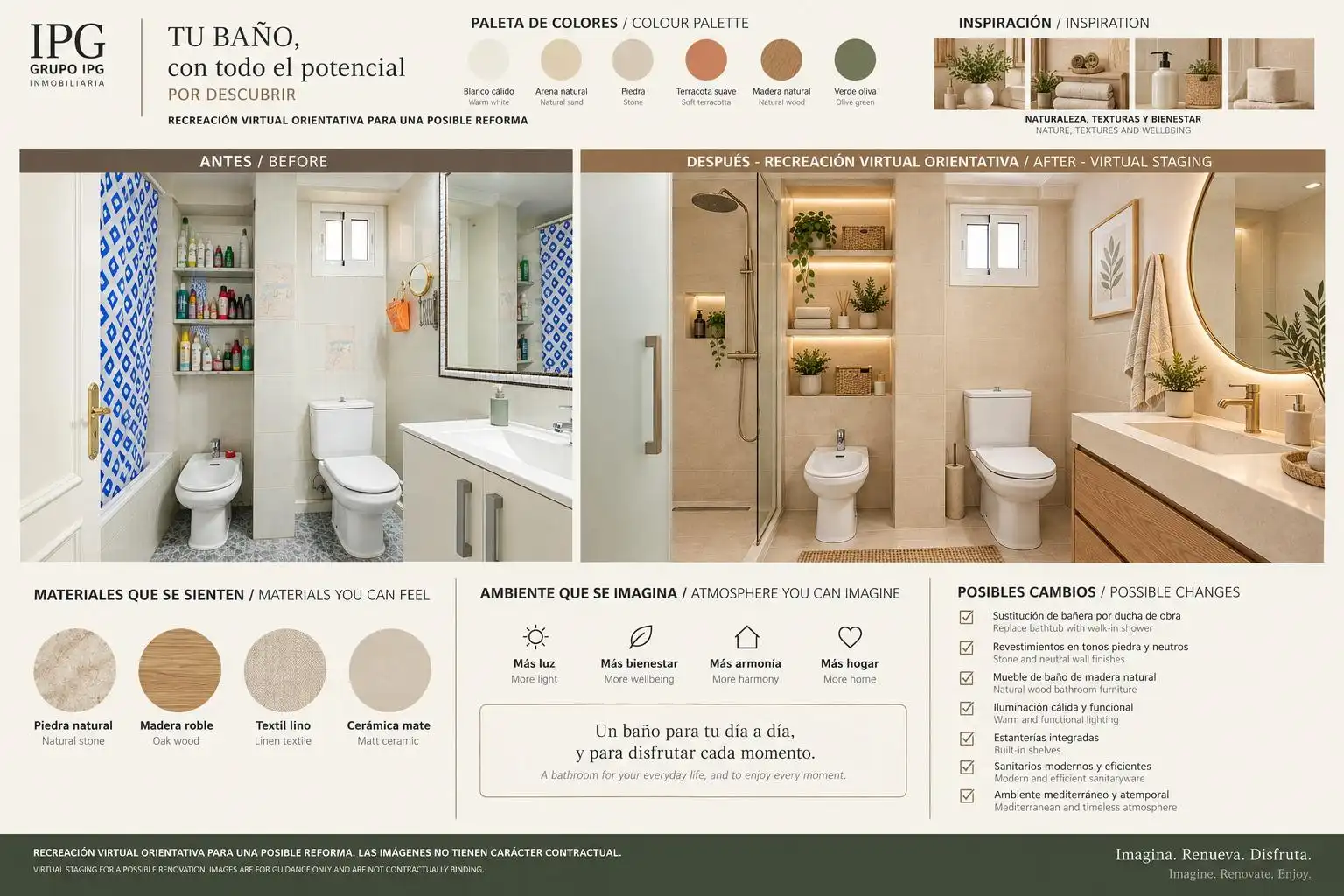 Baño de Apartamento en venta en Estepona con Aire acondicionado, Calefacción y Terraza