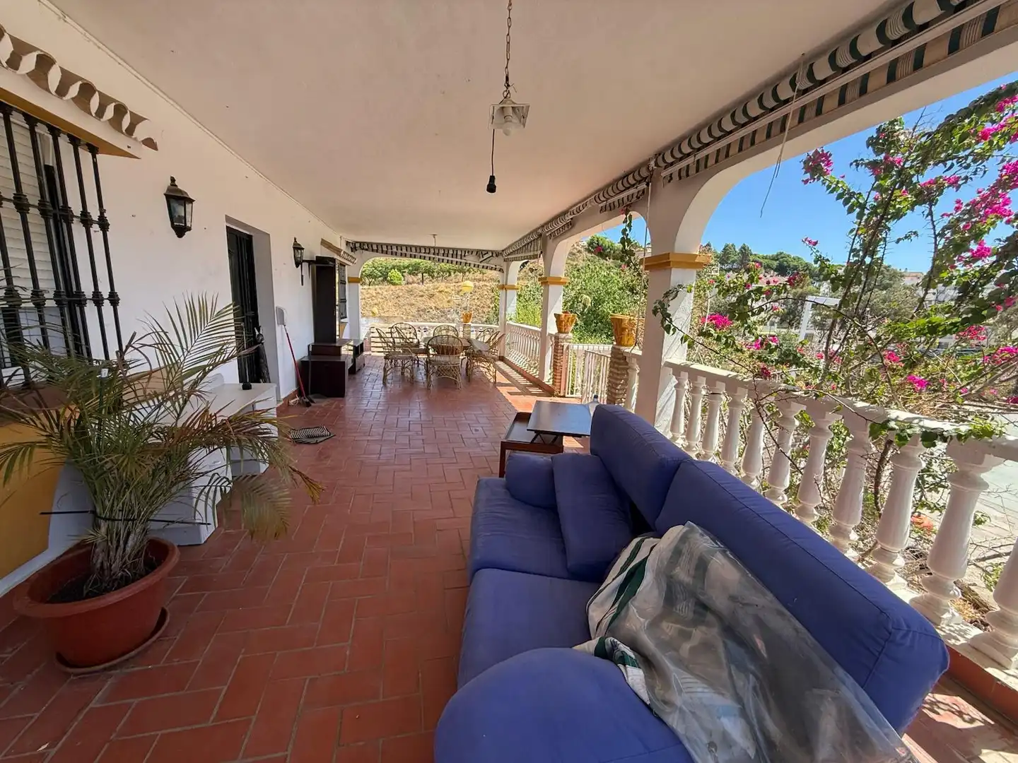 Terraza de Casa o chalet de alquiler en Benalmádena con Aire acondicionado y Jardín privado