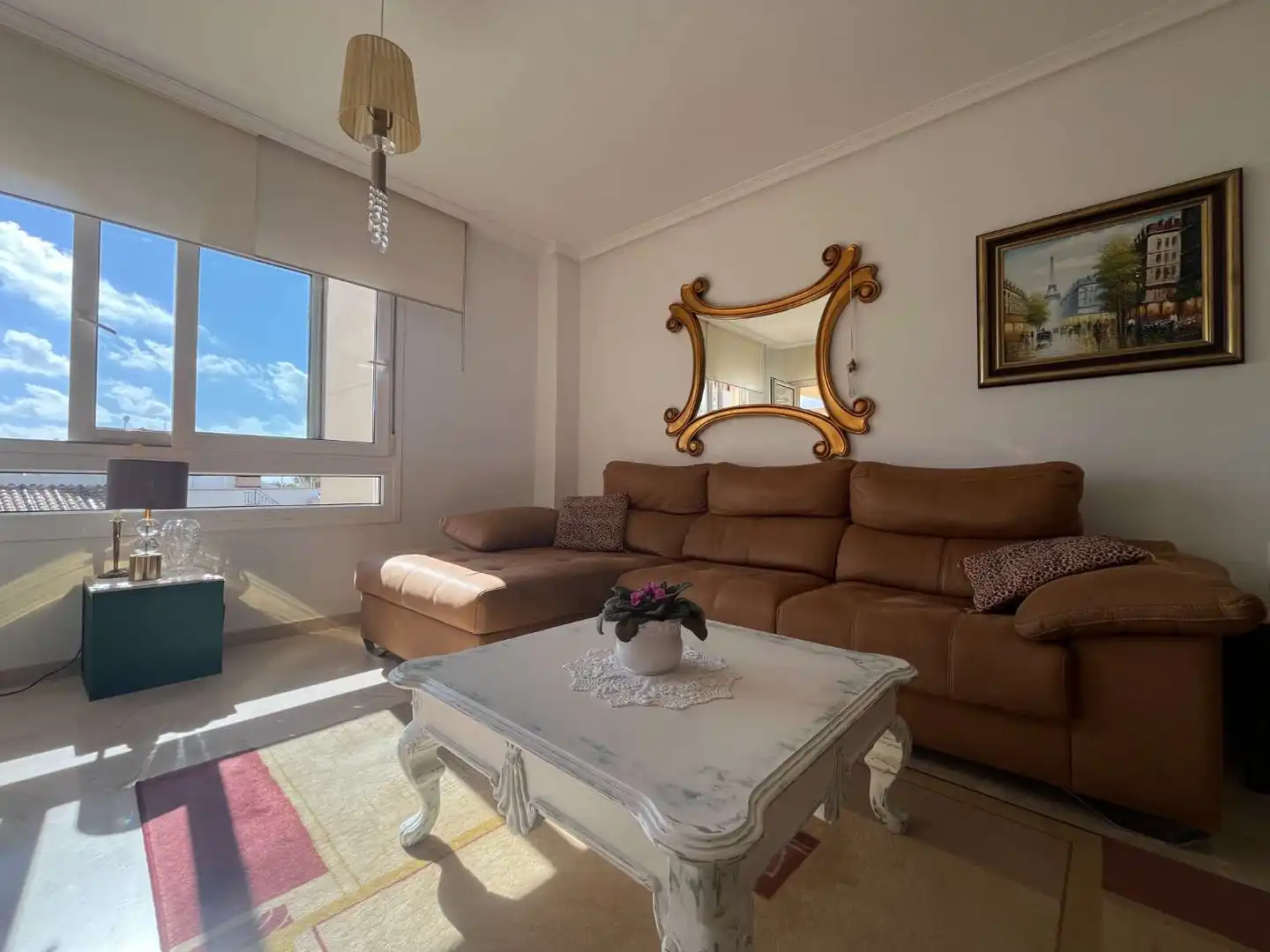 Wohnzimmer von Wohnungen zum Verkauf in Orihuela mit Klimaanlage, Terrasse und Schwimmbad